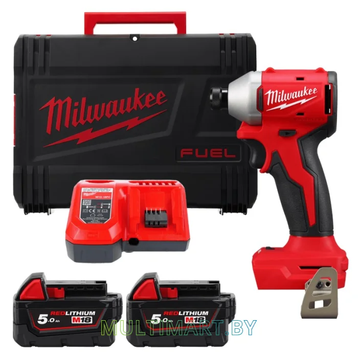 Винтоверт Milwaukee M18 BLIDR-502X (с 2-мя АКБ 5 Ач, кейс)